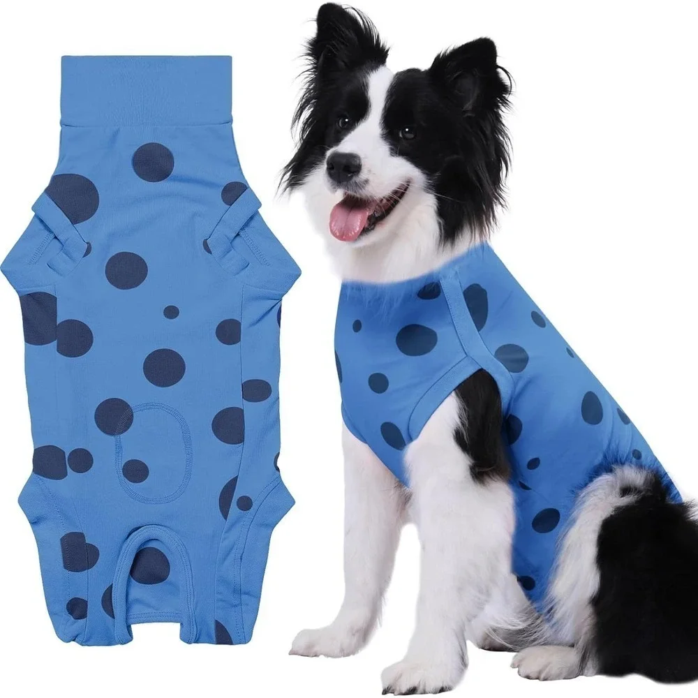 Dog Recovery Suit in Blue/Black, Size S​​​​​